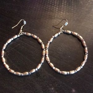 Gold and silver hoops!